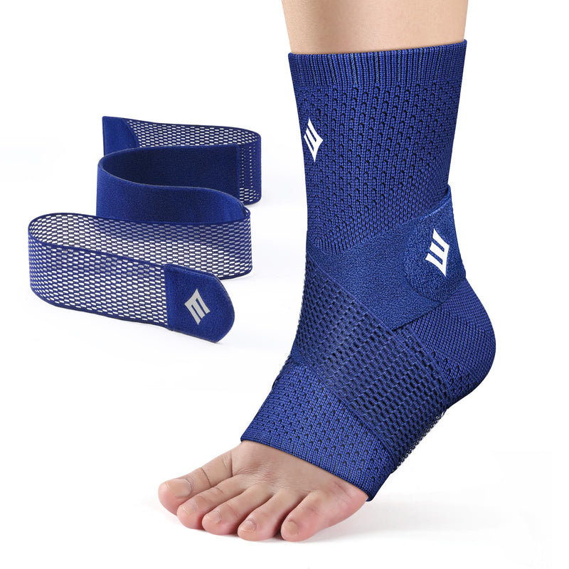 NEENCA Ankle Brace for Sprained Ankle with Removable Strap, Compression Sleeve for Plantar Fasciitis Relief Achilles Tendonitis, Ankle Support Brace, Ankle Stabilizer Wrap for Pain Relief, Women & Men Large Left