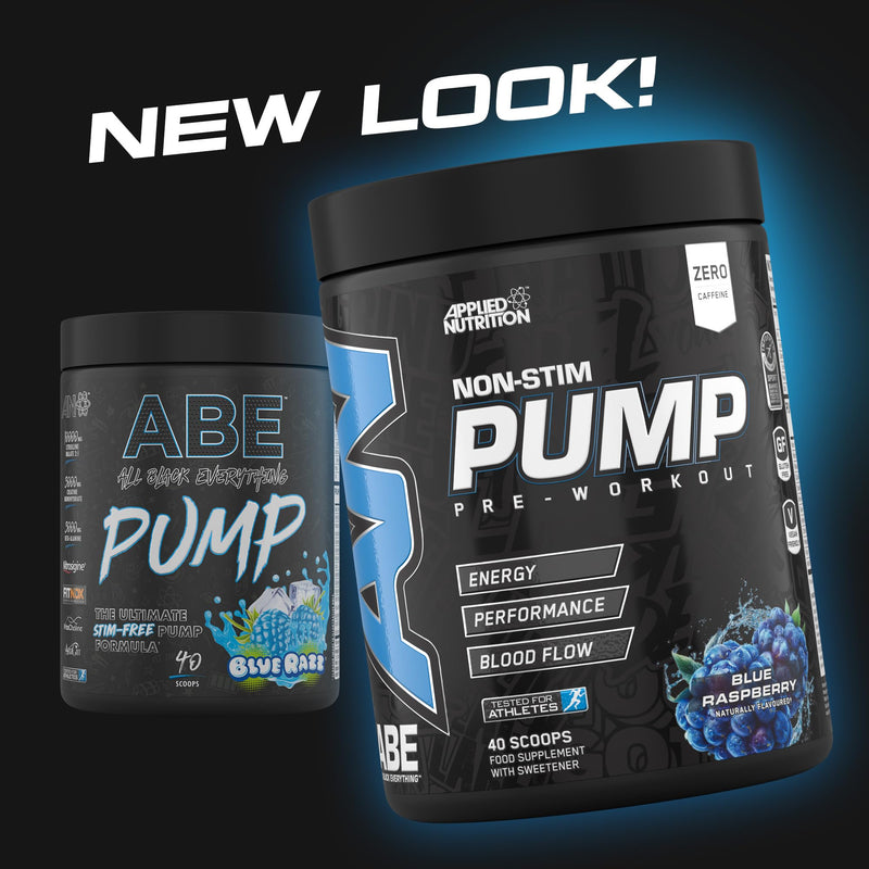 Applied Nutrition ABE Pump Pre Workout - All Black Everything Stim Free Pump Pre Workout Powder | Pump, Energy & Strength with Citrulline, Creatine, Beta-Alanine (500g - 40 Servings) (Red Hawaiian) Red Hawaiian