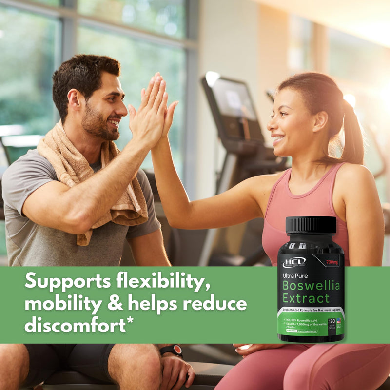 [Australia] - Boswellia Serrata Extract Capsules 65% Boswellic Acid 700mg Equal to 7000mg Resin Powder, Extra Strength & Superior Absorption, 6 Month Supply 180 Vegan Capsules Non-GMO 
