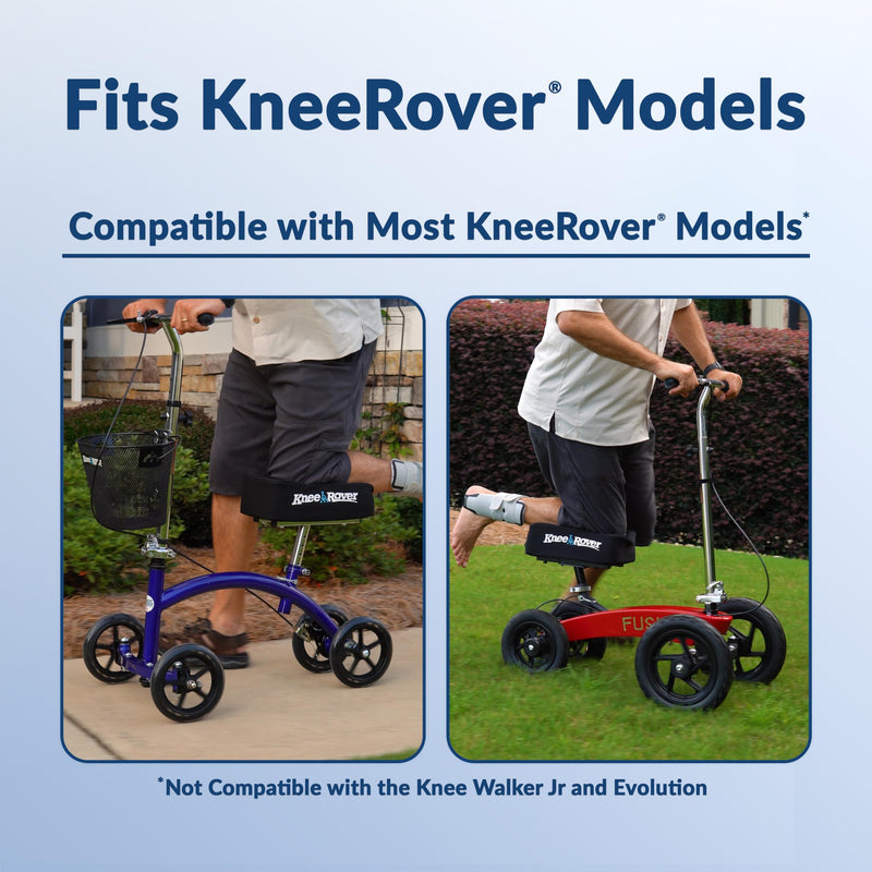 [Australia] - KneeRover Memory Pad Knee Scooter Pad Cover Cushion - Knee Rover Pad Accessory Features Removable Cover and Comfortable Memory Foam Cushion Insert - Knee Walker Pad Fits Most Models 