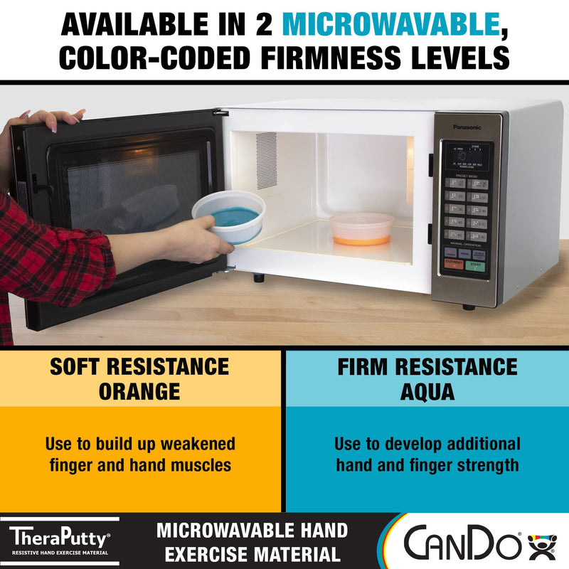 [Australia] - Cando - 301235 CanDo Microwavable TheraPutty Exercise Material, Blue: Firm, 1 lb 
