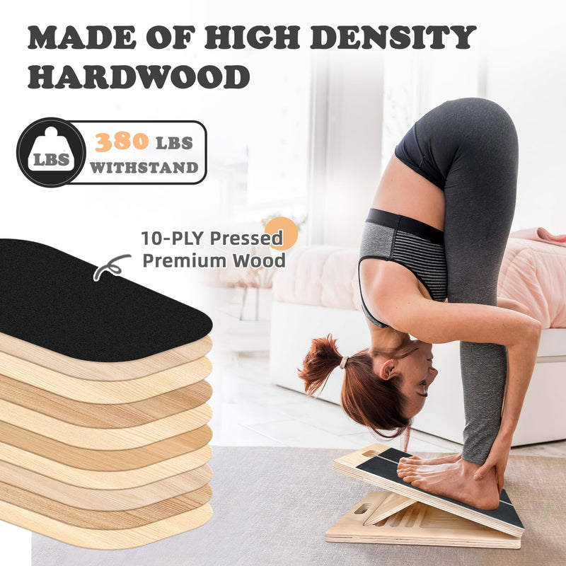 [Australia] - Portable Slant Board for Calf Stretching Squats Calf Stretcher Physical Therapy Equipment Adjustable Incline Board for Knees Ankle Heel Feet Leg Intense Angle Series (20¬∞-45¬∞) 