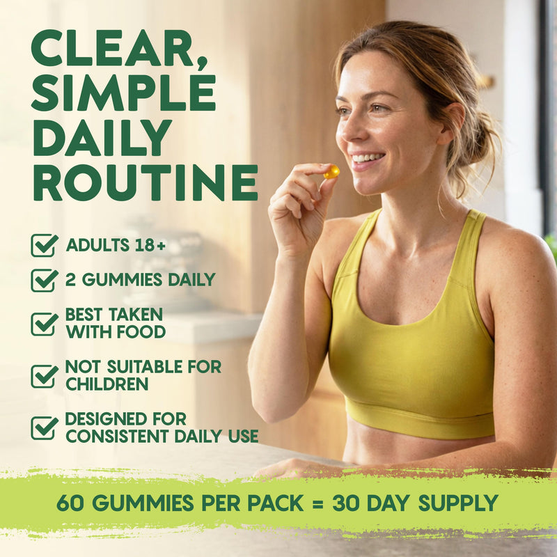Vitamin D3 Gummies 4000 IU – High Strength for Adults – Immune, Bone & Muscle Support – Vegetarian - Peach Flavour - Sugar Free – 60 Gummies 1 count (Pack of 1)
