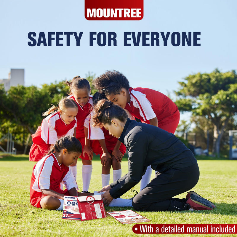 [Australia] - Emergency Wound Closure Strips - HSA or FSA Eligible - Mountree 4 Types Easy to Use Laceration Closure Kit - Stitchless & Painless Sutures Butterfly Bandaids 35PCS 