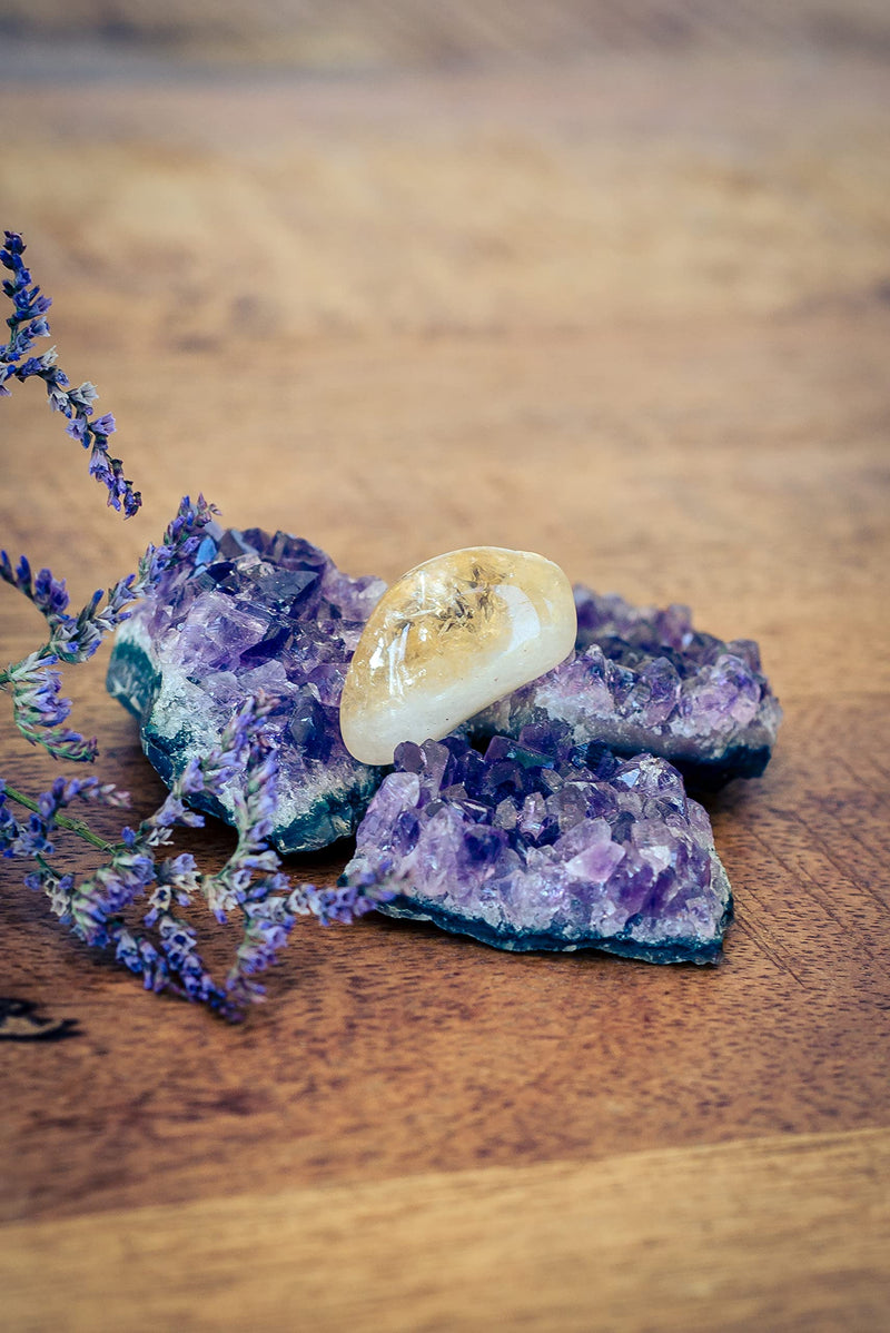 [Australia] - Amethyst Crystals | 100% natural Drusen pieces | Set of 3 
