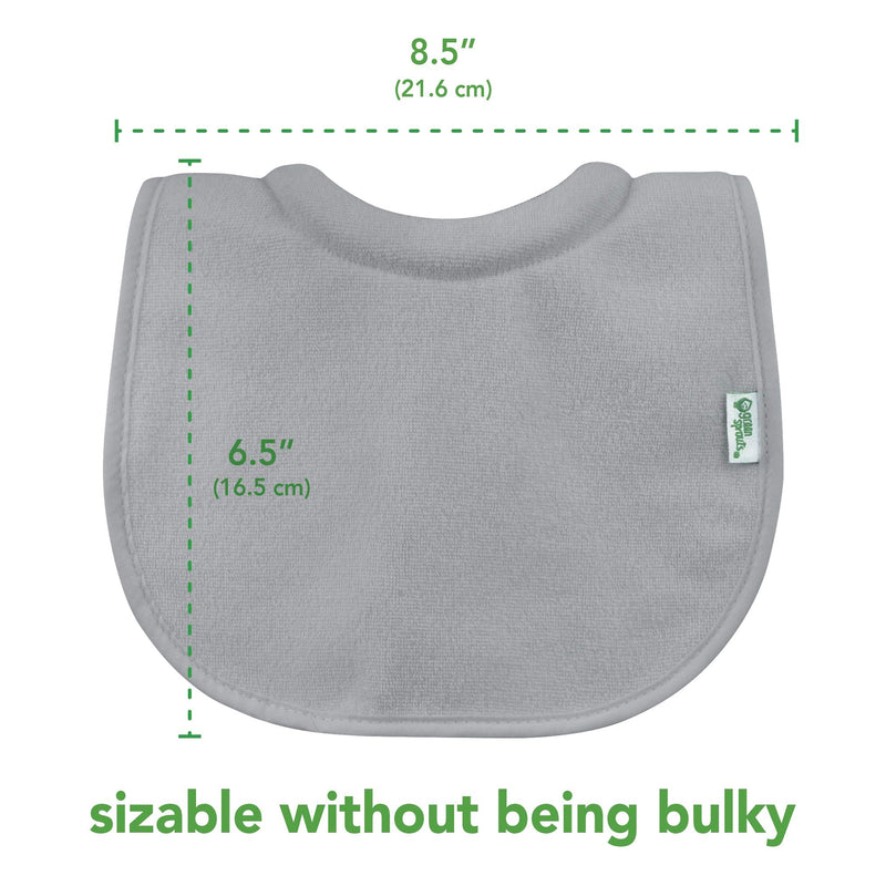 [Australia] - green sprouts Stay-dry Milk Catcher Bibs Aqua - 3pk 3 Count (Pack of 1) 