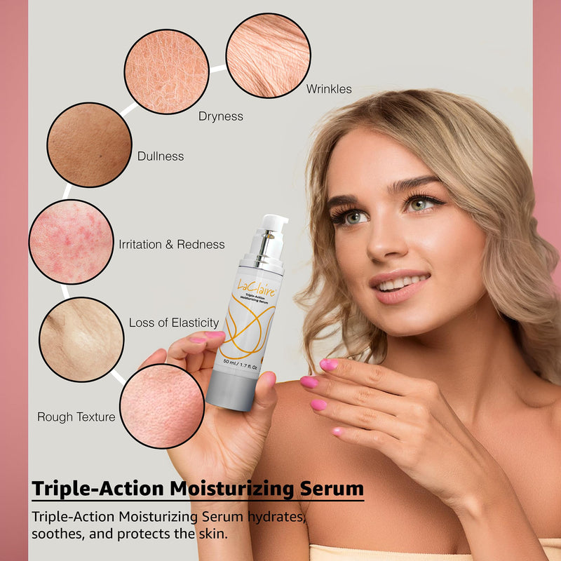 Vitamin C & Hyaluronic Acid Face Serum Set – Anti Aging 2-Step Day/Night System for Wrinkles, Fine Lines & Dry Skin – Hydrating & Repair Facial Serum for Glowing Skin (2 Pack)