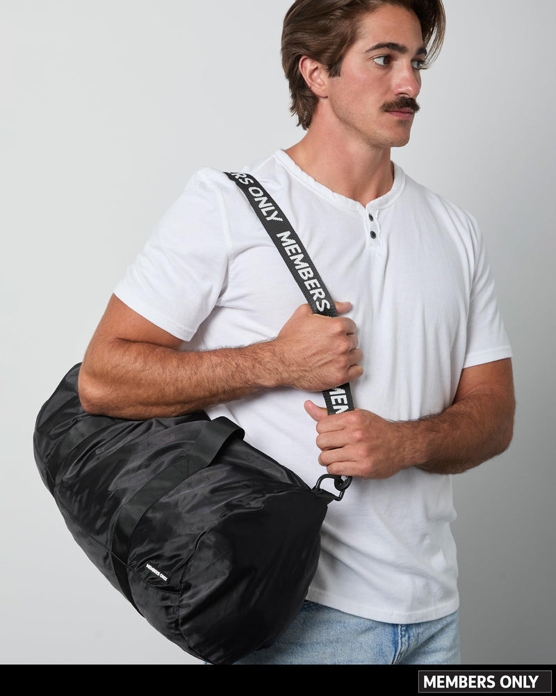 Members Only Packable Duffle Bag, Travel Compressible Bag - Foldable Duffle Bags for Traveling Essentials | Bags for Traveling Essentials