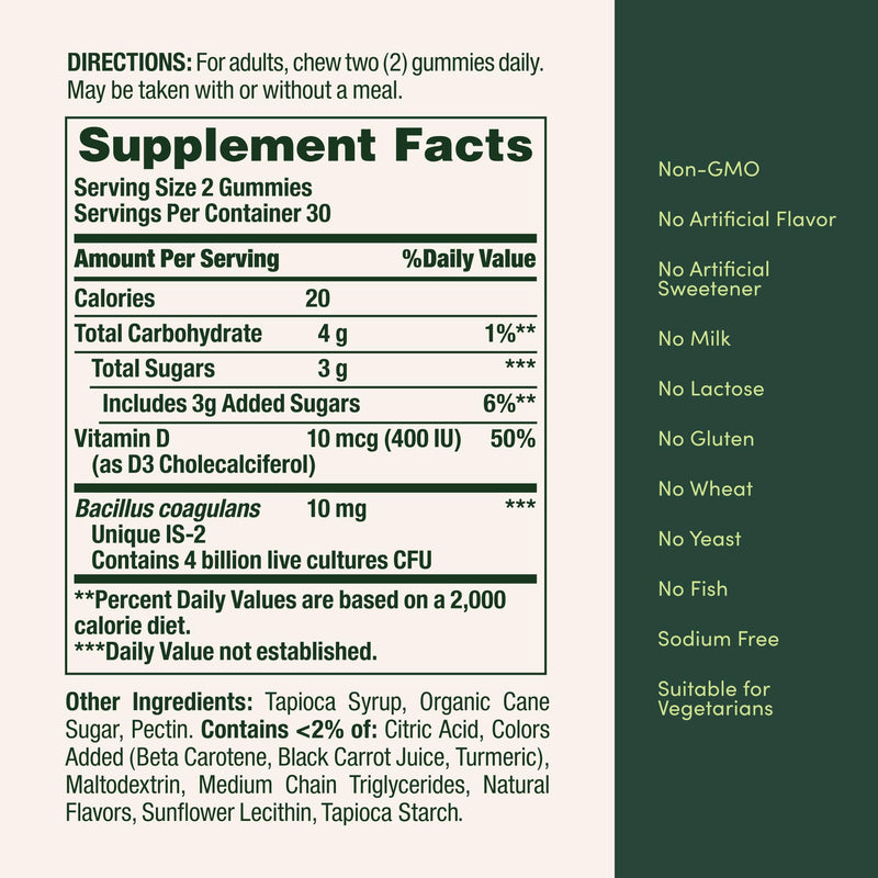 Nature's Bounty Probiotic Gummies, Immune Health & Digestive Balance, 60 Ct | Pineapple, Raspberry and Orange Flavor Gummies, 60 Ct Pineapple, Raspberry & Orange 60 Count (Pack of 1)