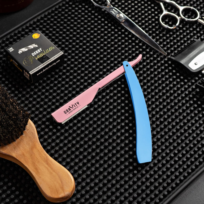 [Australia] - Professional Straight Razor - Ultra Exposed Straight Razor Kit with 10 Gravity Premium Blades, 2mm Exposed (Spun Sugar) Spun Sugar 