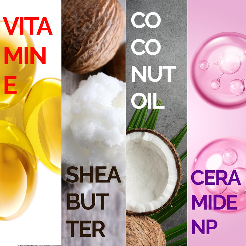 Mineaderm Moistherapy Lip Balm – Ultra-Nourishing Lip Treatment with Shea Butter, Coconut Oil, Ceramides & Vitamin E – For Dry, Cracked Lips – 0.5 fl. oz