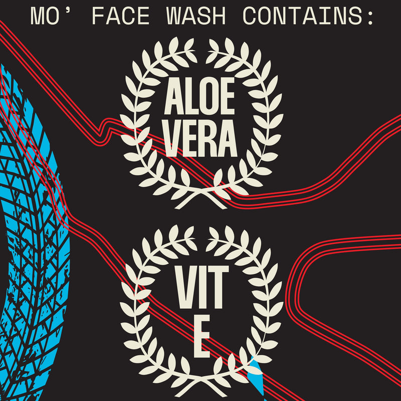 Mo' Handsome Men's Face Wash Deep Cleaning Facial Cleanser for Oily & Combination Skin - Aloe Vera, Vitamin E & Pro-B5 - Sulfate-Free, Paraben-Free Post-Workout Daily Face Wash for Men