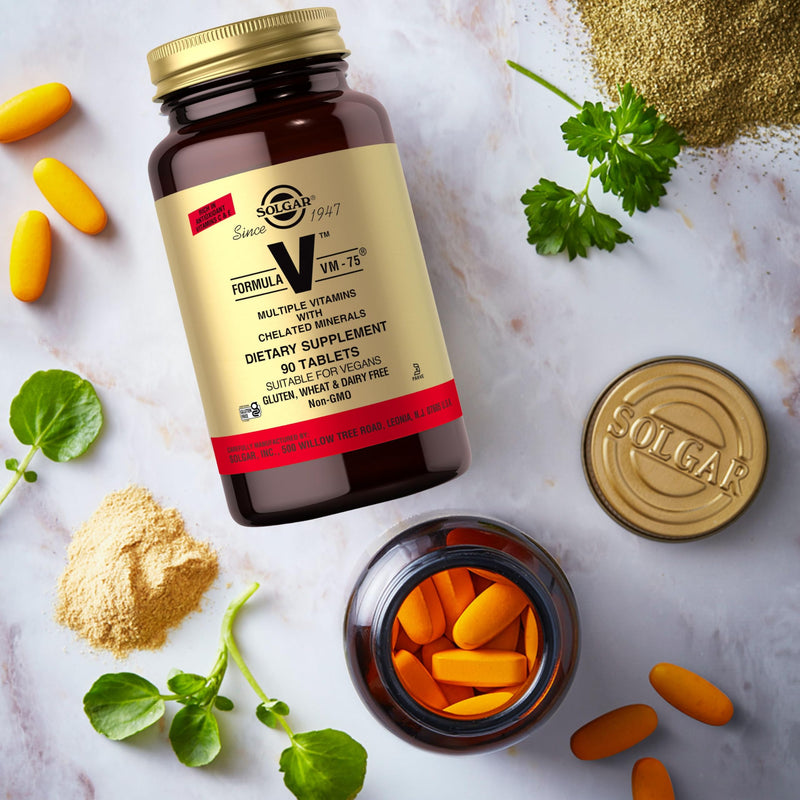 Solgar Formula VM-75, 90 Tablets - Vitamin A, B6, B12, C, D, E, Vegan | Multivitamin with Chelated Minerals - Biotin, Magnesium, Calcium, Iron, Zinc, Gluten Free, Dairy Free, Kosher - 90 Servings 90 Count (Pack of 1)