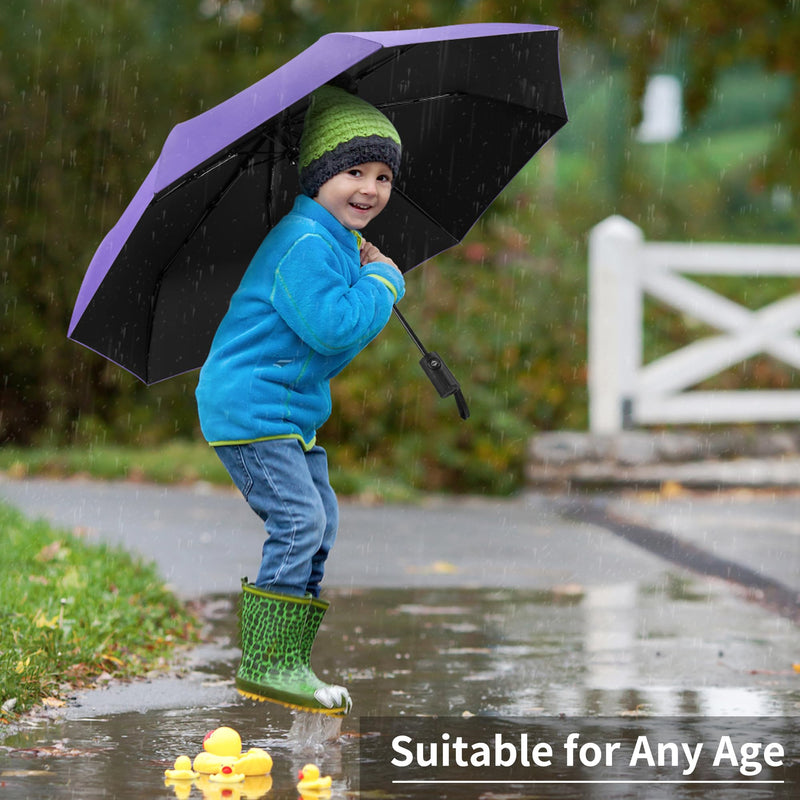Seniny Umbrella with Carabiner Handle & Compact Travel Umbrella