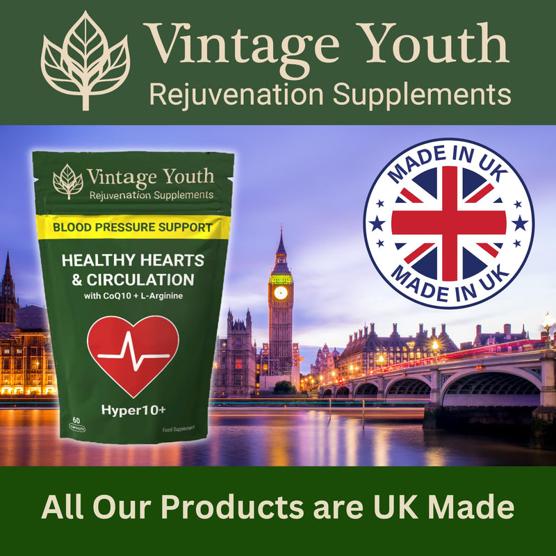 Hyper10+ Blood Pressure Support Supplement | Promotes Cardiovascular Health and Blood Vessel Dilation | Supports Healthy Blood Pressure