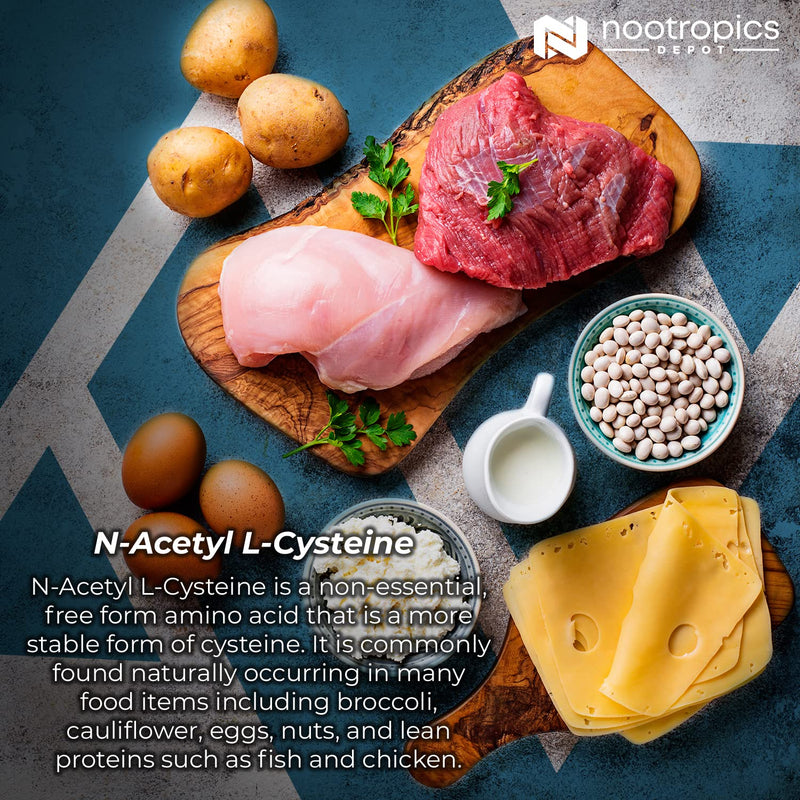 [Australia] - Nootropics Depot N-Acetyl L-Cysteine Capsules | 500mg | NAC | 180 Count | Supports Healthy Liver Function | Cellular Health | Glutathione Levels | Healthy Oxidation Levels 1 Count (Pack of 180) 