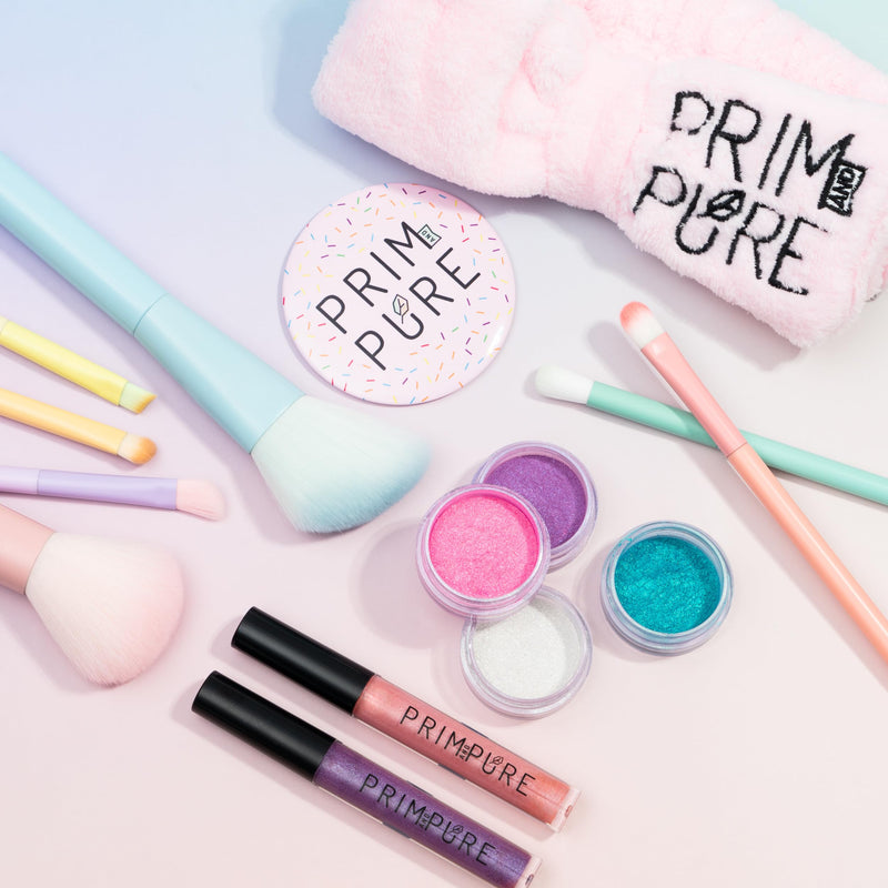[Australia] - Prim and Pure Ultimate Mineral Makeup Gift Set | Perfect for Play Dates & Birthday Parties | Kids Safe Eyeshadow Makeup Mineral | Organic & Natural Makeup Kit | Made in USA 