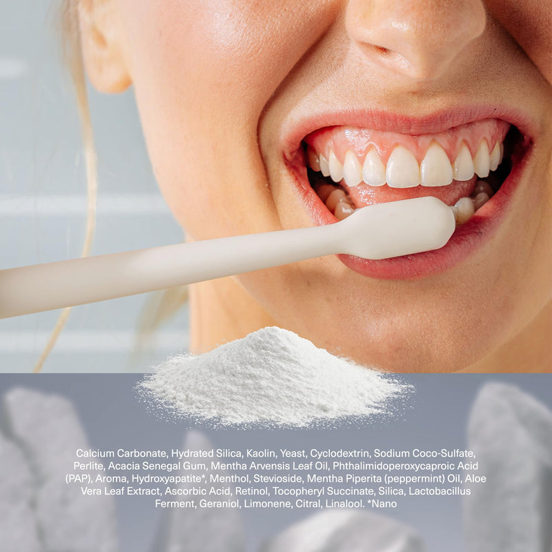 Boka Teeth Whitening Powder with Nano Hydroxyapatite 1pack | Toothpaste alternative for sensitive teeth, formulated with essential oils, probiotics, multivitamins, and aloe 0.5 Ounce (Pack of 1)