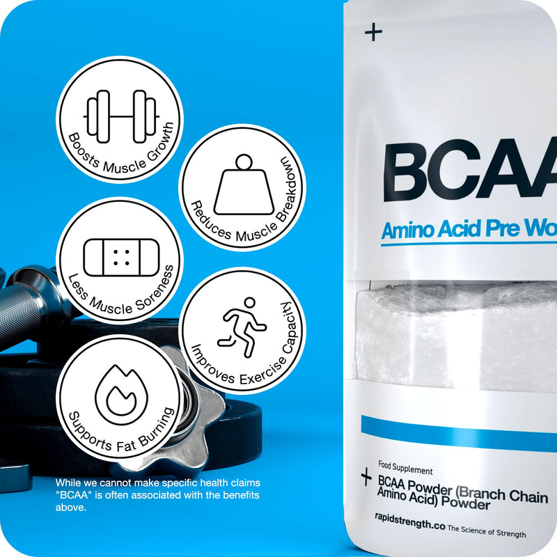 BCAA Powder - Intra Workout Amino Acid Recovery Drink - Branched Chain Amino Acids Supplement - Pre Workout Supplement for Energy 100G