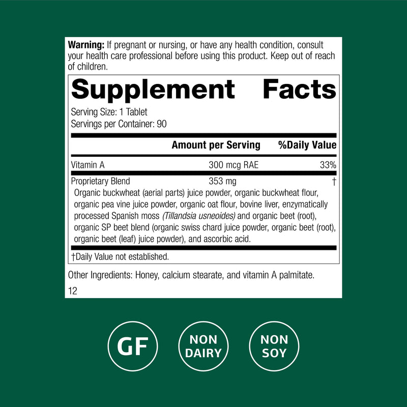 Standard Process Arginex, Vitamin A Liver & Kidney Supplement, 90 Tablets | Liver and Kidney Health Supplement, Contains Antioxidant Vitamin A and Important Phytonutrients, Gluten-Free 90 Count (Pack of 1)