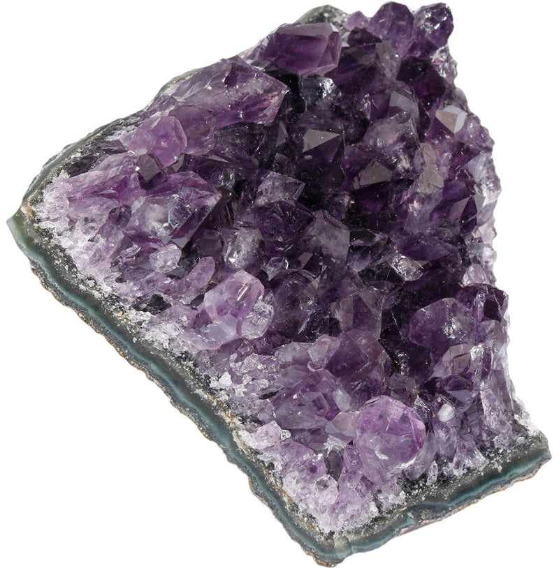 SUNYIK 0.4-0.6 LB Natural Raw Amethyst Crystal Cluster Geode Home Decor | Rough Purple Amethyst Crystal Geode, Natural Mineral Specimen, for Reiki Healing Chakra Meditation, Crystal Rock Collection 0.44-0.66 lb