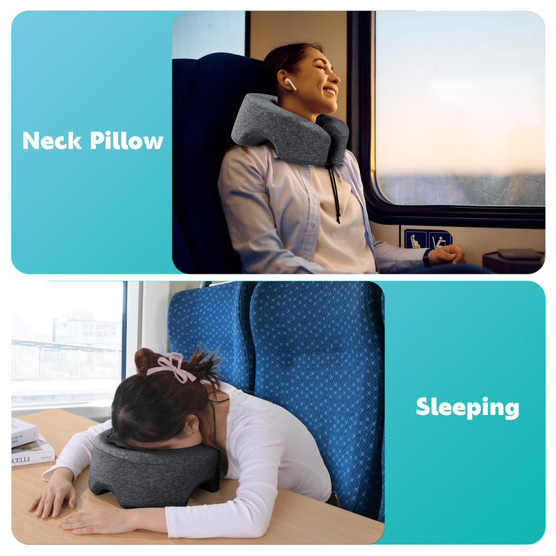 [Australia] - BALAPET Breathable Face Down Pillow, Massage Pillow Face Down After Eye Surgery, Adjustable Memory Foam Stomach Sleeping Pillow for Rest and Recovery(Dark Gray) Dark Gray 