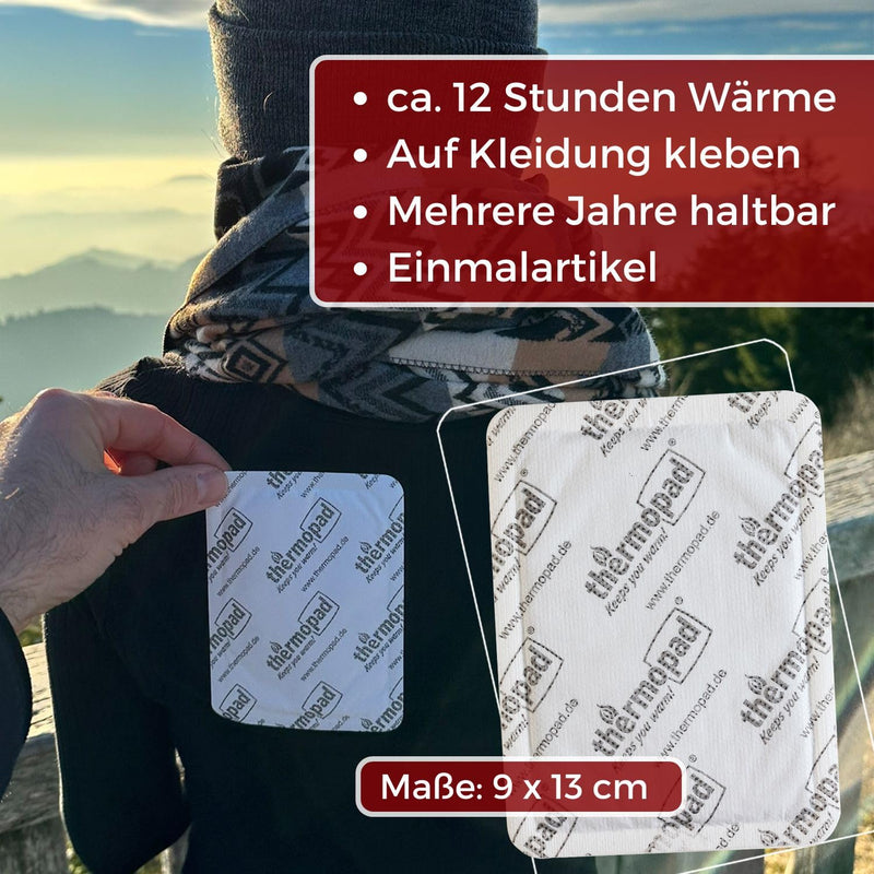 [Australia] - THERMOPAD back warmer - THE ORIGINAL: Heat patches for the back I 12 hours of heat I Heat pads ready for immediate use, suitable as neck warmers, shoulder warmers & kidney warmers 10 pieces 