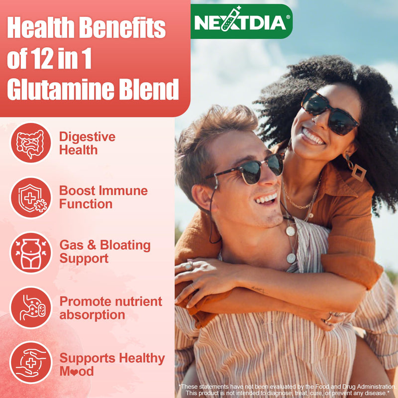 [Australia] - L-Glutamine 1200mg Gut Health Gummies with Digestive Wellness ‚Äì Gut Repair, Digestive Harmony, and Immune Boosting Blend ‚Äì Helps Alleviate Heartburn, Bloating, Gas, Constipation 