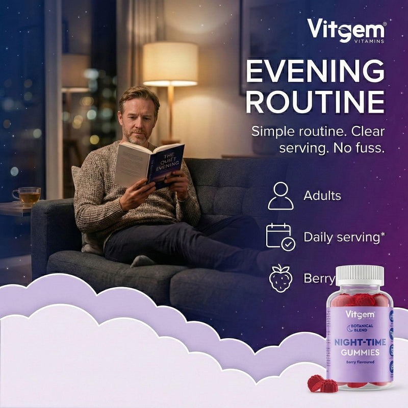 Magnesium Glycinate Gummies with L-Theanine and Ashwagandha - Night-Time Sleep Gummies for Adults, Sugar-Free Vegan Berry Flavour - 120 Servings (Set of 2)