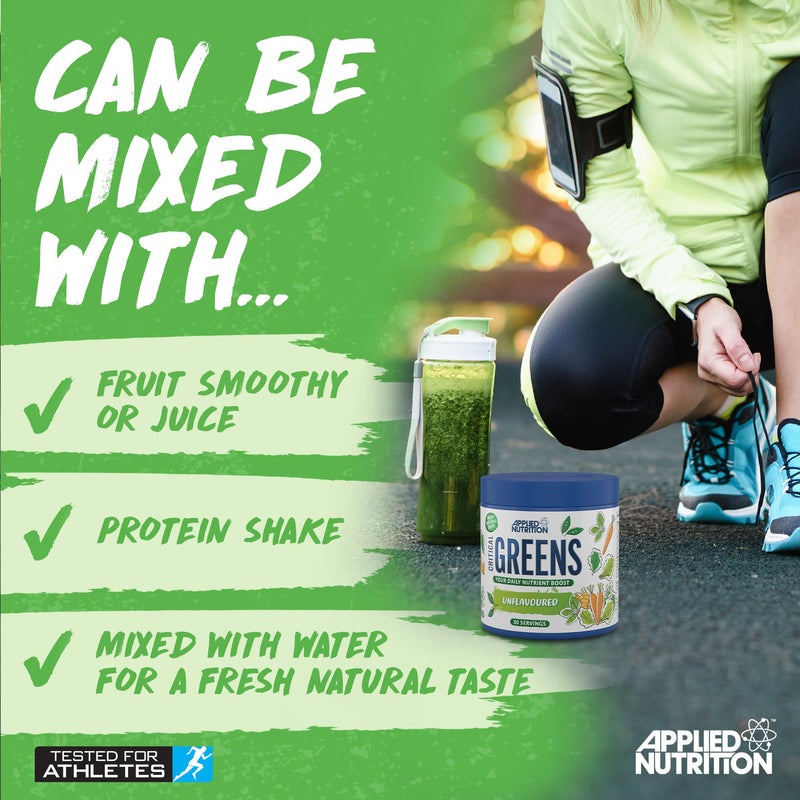 Applied Nutrition Critical Greens Bundle - Super Greens Powder, Boost Your Immune System with Superfood Nutrients, Vegan (150g - 30 Servings) (Lemon & Lime + Apple Burst) 300 g (Pack of 1)