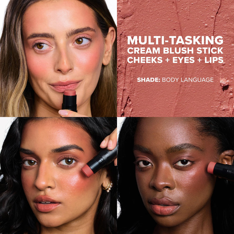 [Australia] - Nudestix Baby Nude Skin Kit – Full-Size Cream Blush & Highlighter Stick Duo for Natural Glow | Multi-Use Makeup for Cheeks, Lips & Eyes | Vegan, Cruelty-Free, Clean Beauty Essentials 