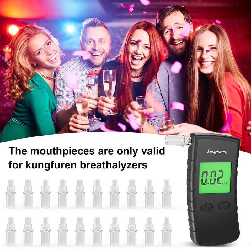 [Australia] - kungfuren Pack of 20 breathalyzer mouthpieces - hygienic mouthpiece for kungfuren K99 breathalyzer - breathalyzer replacement mouthpieces 