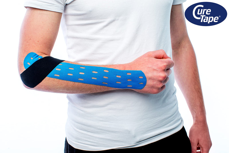 CureTape® Punch Blue | Perforated Kinesiology Tape | More Stretch & Ventilation| k Tape for Joint, Knee, Ankle & Shoulder Pain | Kinesiology Tape for Physical Therapy | Waterproof Medical Tape