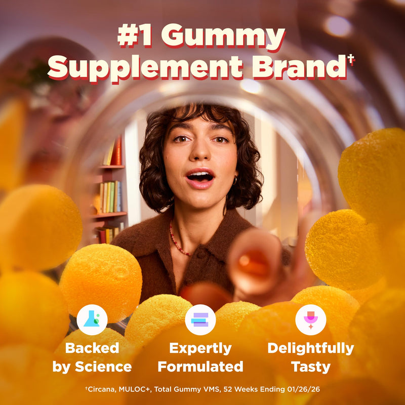 OLLY Fiber Gummy Rings, Digestive Health Supplement, Berry Melon - 50 Count 50 Count (Pack of 1)