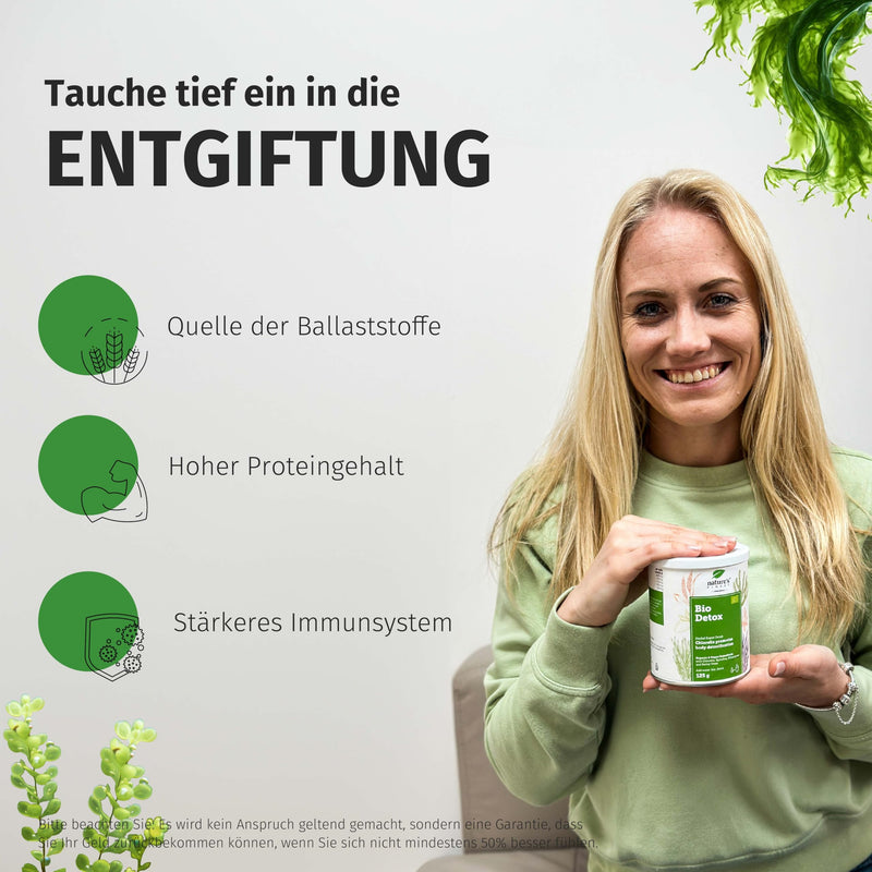 [Australia] - Nature's Finest by Nutrisslim BIO Detox Superfood Mix: Powder for detoxifying the body with high protein, fiber, iron and vitamin C 28 servings (pack of 1) 