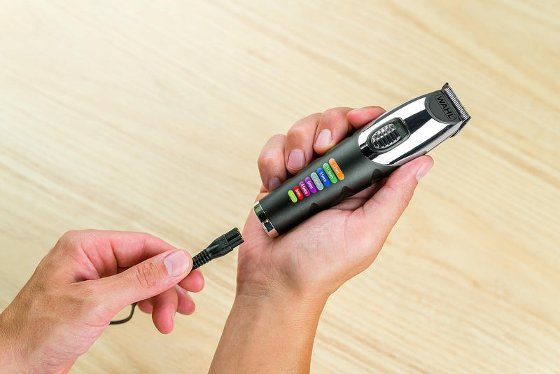 [Australia] - Wahl Color Trim Beard Trimmer, Innovative Color Coded Guide Combs, 240 Minutes Operating Time, USB Charger, Ideal for Gym and Travel, Precision Ground Blades Color Trim - Beard Trimmer 