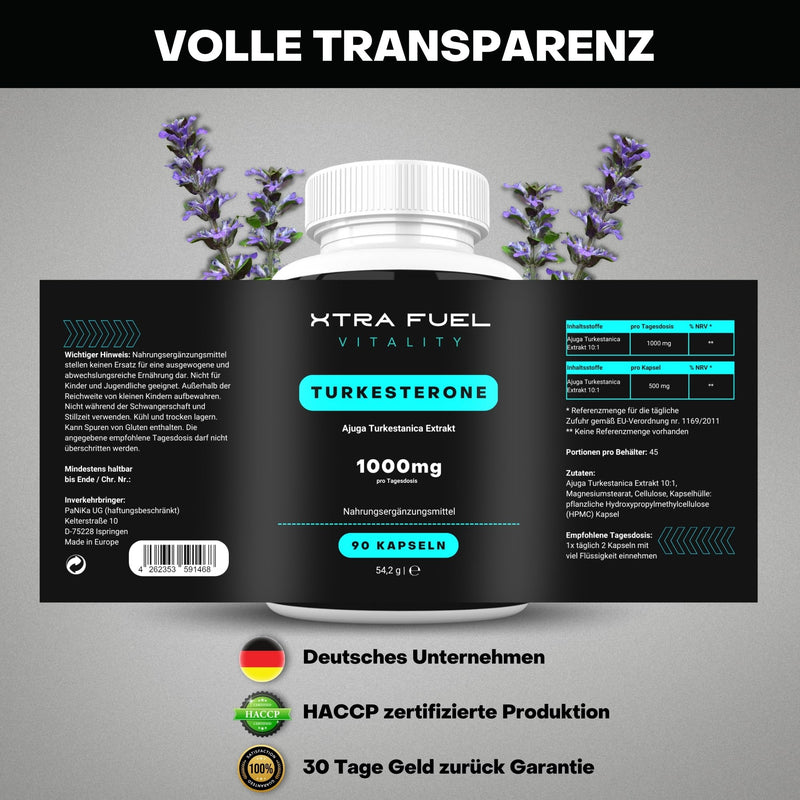 [Australia] - Premium Turk. Capsules - 1000mg daily dose - 90 capsules (high dosage) - Natural & laboratory-tested extract (10:1 formula) - Popular for bodybuilding and weight training - Vegan + without additives 