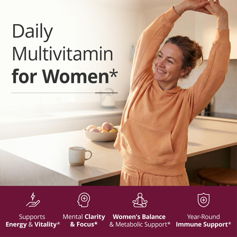 Vimerson Health Multivitamin for Women: Vitamins, Minerals and Bioavailable D3 for Focus and Energy Support – Daily Womens Multivitamins and Multiminerals – 60 Liquid Capsules Women's Liquid Capsules