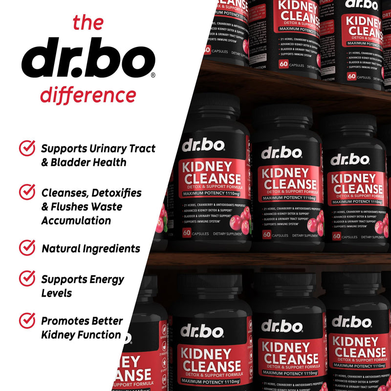 [Australia] - Kidney Cleanse Detox Support Supplement - Natural Cranberry, Juniper Berries, Buchu & Uva Ursi Extract to Support Kidneys, Bladder & Urinary Tract Health Supplements - Herbal Renal Blend Formula Pills 