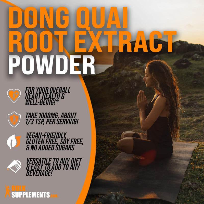 [Australia] - BulkSupplements.com Dong Quai Root Extract Powder - Angelica Root Powder, Dong Quai Herbal Supplements - Vegan & Gluten Free, 1000mg per Serving, 250g (8.8 oz) (Pack of 1) 8.82 Ounce (Pack of 1) 