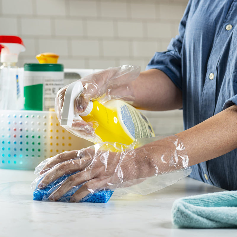 [Australia] - Comfy Package Disposable Poly Plastic Gloves for Cooking, Food Prep & Food Service, Latex & Powder Free- One Size Fits Most 500 