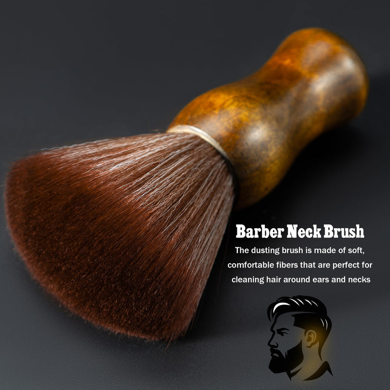 [Australia] - SALONSILK 13PCS Hair Cutting Shaving Brush and Comb Set, Professional Barber Combs for Hair Stylist, Premium Grade Barber Brush Neck Duster, Fading Comb Barber Clipper Comb Hair Dressing Brown 