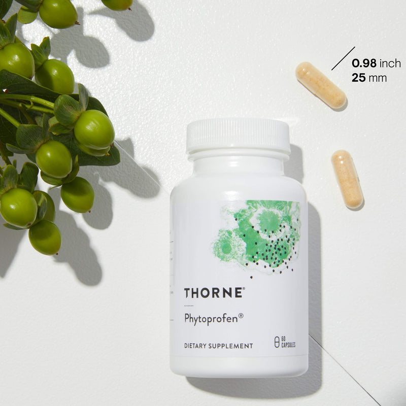 [Australia] - THORNE Phytoprofen - Botanical Blend of Ginger, Boswellia, and Curcumin - Supports Healthy Cytokine Balance and Healing After Injury or Surgery - Gluten-Free, Soy-Free, Dairy-Free - 60 Capsules Standard Packaging 