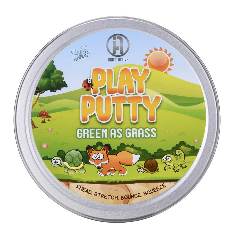 [Australia] - Play Putty Therapy Putty for Kids with Charms Green as Grass Theraputty Medium Resistance, Increase fine Motor Skills and Finger Strength, Occupational Therapy Toys 
