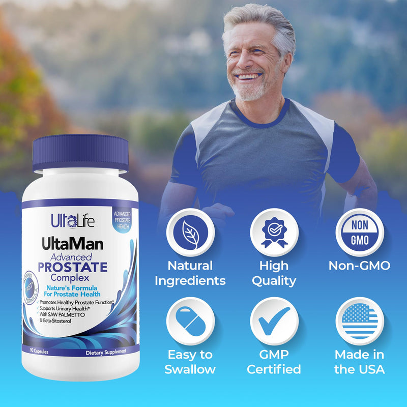 [Australia] - Advanced Saw Palmetto Prostate Supplement for Men w/Beta Sitosterol + #1 Rated Best Health Formula to Reduce Urge for Frequent Urination, DHT Blocker, Improve Sleep, Performance- 90 Capsules 