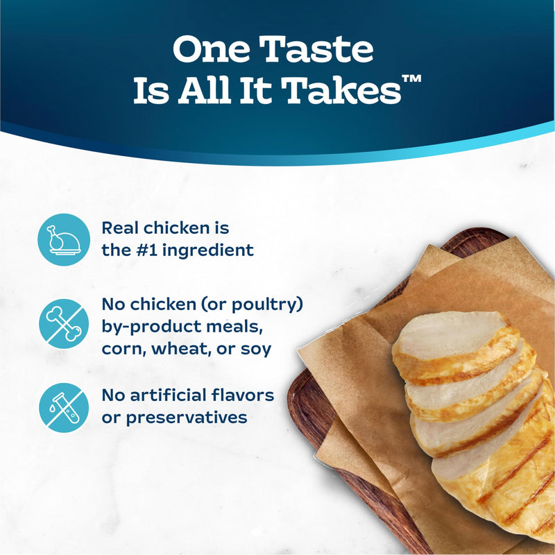 Blue Buffalo Tastefuls Chicken Paté Wet Cat Food, 3 oz, 24 ct | Real Chicken First, Paté Style, No Chicken By-Product, Corn, Wheat, or Soy 3 Ounce (Pack of 24)