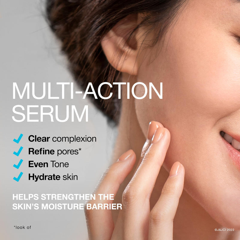 Neutrogena Hydro Boost + Niacinamide Serum for Face with Hyaluronic Acid & Vitamin B3, Multi-Action Face Serum to Hydrate & Improve Skin Complexion & Refine Look of Pores, Fragrance Free, 1 oz | Multi-Action Face Serum to Hydrate & Improve Skin Complex...
