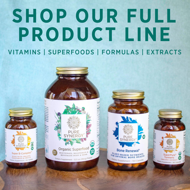 [Australia] - PURE SYNERGY Superfood Capsules | Organic Superfood & Greens Supplement | Whole Food Capsules with Super Greens, Spirulina, & Mushrooms | for Energy, Healthy Aging & Immune Health (270 capsules) 