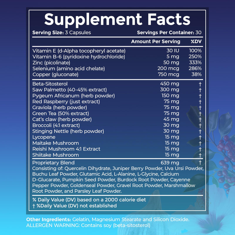 [Australia] - Advanced Saw Palmetto Prostate Supplement for Men w/Beta Sitosterol + #1 Rated Best Health Formula to Reduce Urge for Frequent Urination, DHT Blocker, Improve Sleep, Performance- 90 Capsules 