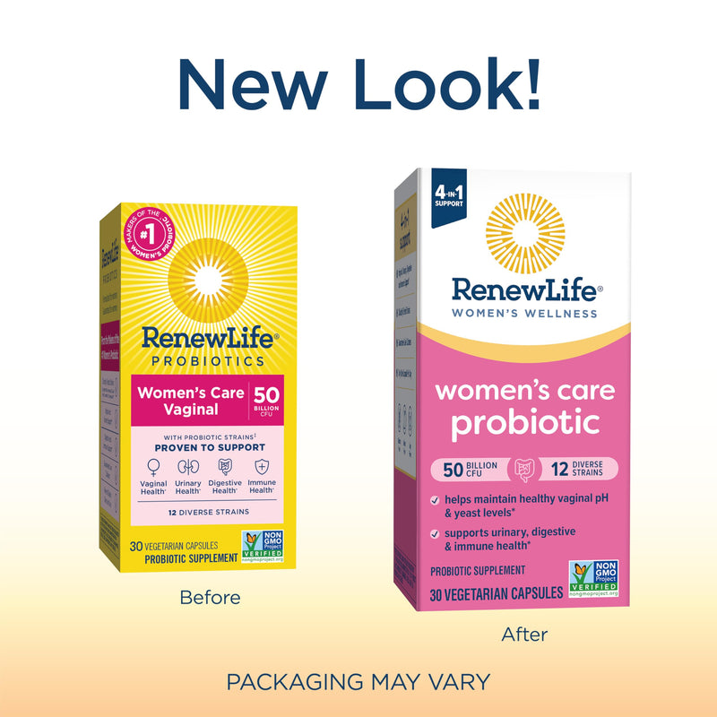 [Australia] - Renew Life Women's Probiotic Capsules, 50 Billion CFU Guaranteed, Supports pH Balance, Vaginal, Urinary, Digestive and Immune Health(2), L. Rhamnosus GG, Dairy, Soy and Gluten-Free, 30 Count 30 Count (Pack of 1) Nutritional Supplement 